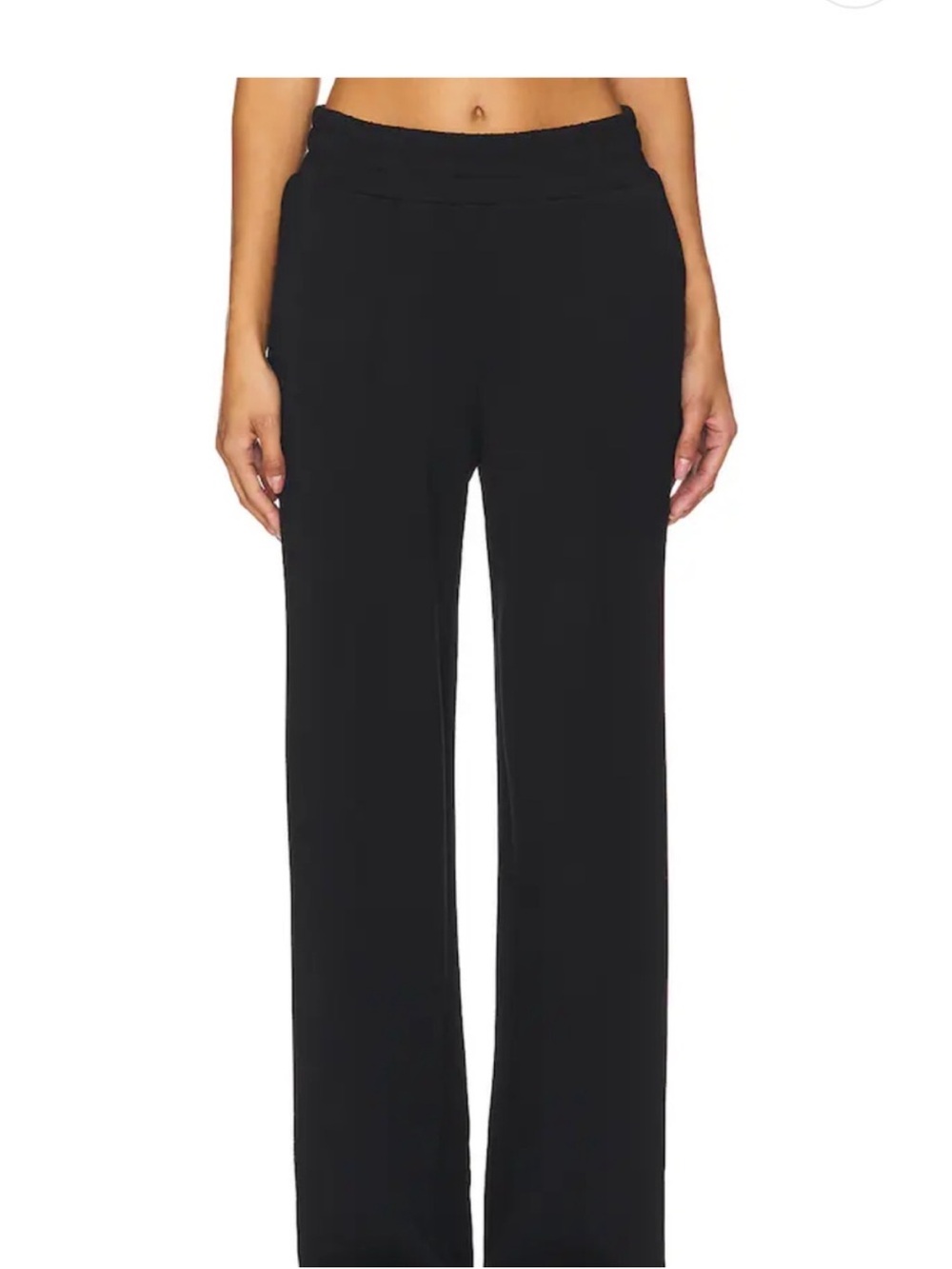 Varley Wide Leg Black Pant Sz Med